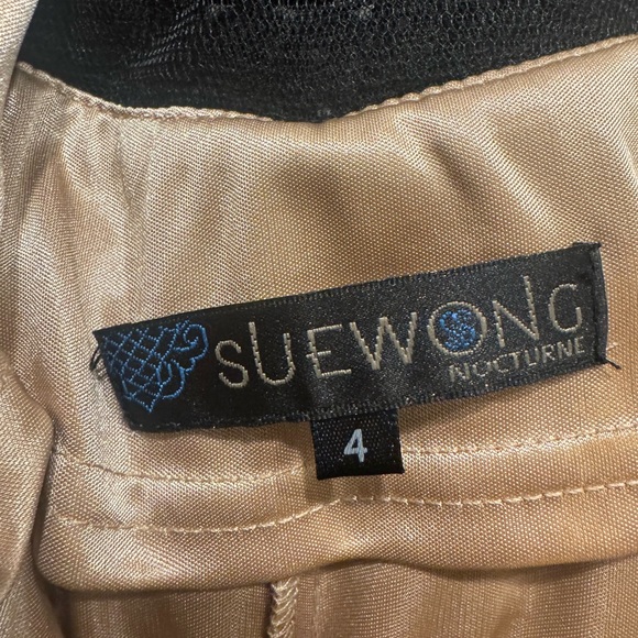 Sue Wong Black Lace Mini Dress - Picture 2 of 5